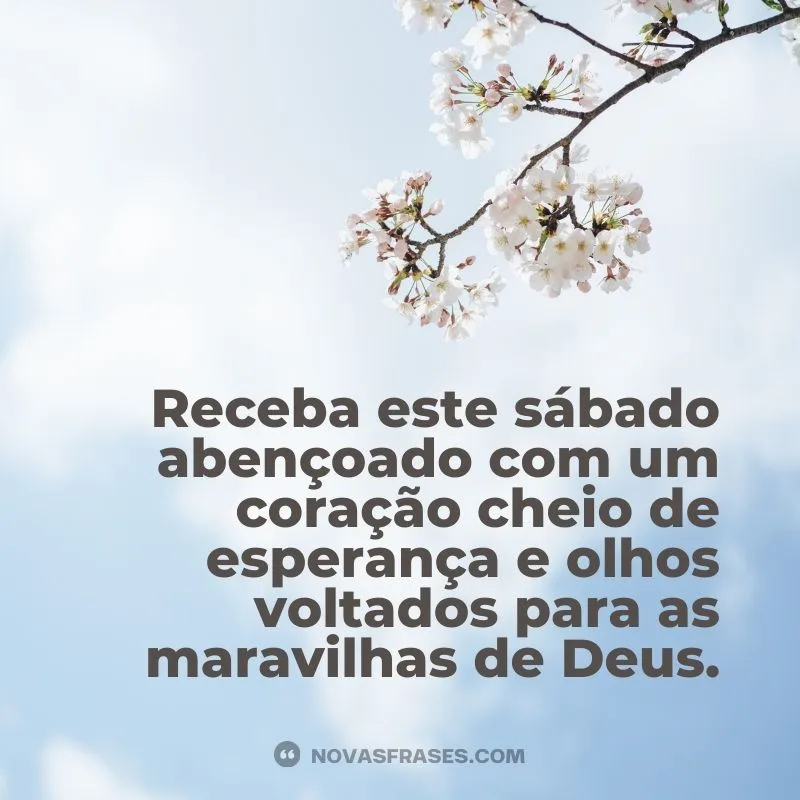 Sábado abençoado!